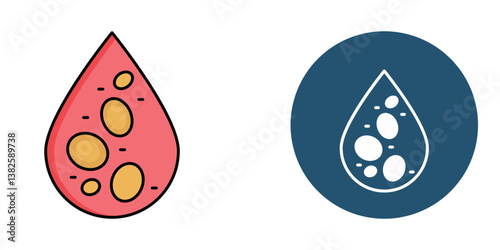 Blood Test    Icon – Line & Glyph Style