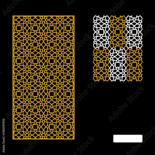 Vector Islamic Motif Design for router machine engraving