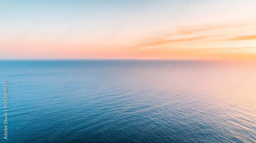 Stunning sunset over the ocean with fiery colors lighting up the sky and water creating serenity Stunning sunset over the ocean with fiery colors lighting up the sky and water creating serenity