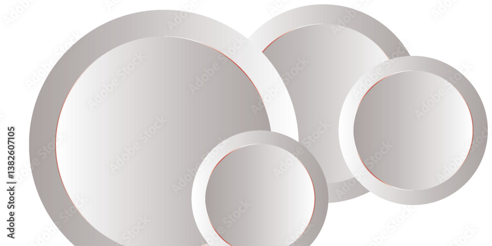 Modern abstract light silver background vector. Elegant circle shape design with golden line. eps 10 Modern abstract light silver background vector. Elegant circle shape design with golden line. eps 10