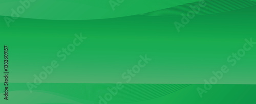 Vector green line background curve element with green space for text and message design, overlapping layers, vector