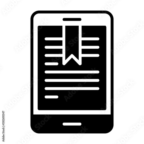 Ebook Solid Style Icon