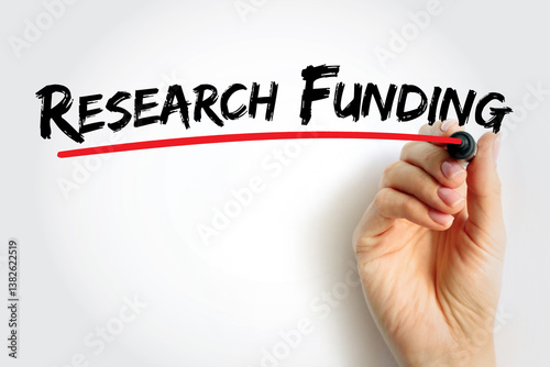 Research Funding - a term generally covering any funding for scientific research, text concept background