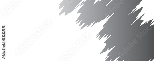 Abstract black and white background with spikes and zigzag line pattern art