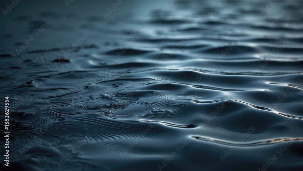 Abstract dark blue-green backdrop. Sunlight reflecting on a rippling water surface. Stunning teal background with space for design.