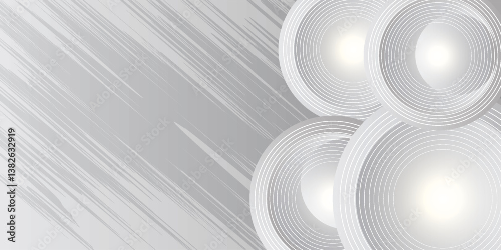 Abstract white modern background with circle elements. Digital technology concept. vector illustration art Abstract white modern background with circle elements. Digital technology concept. vector illustration art