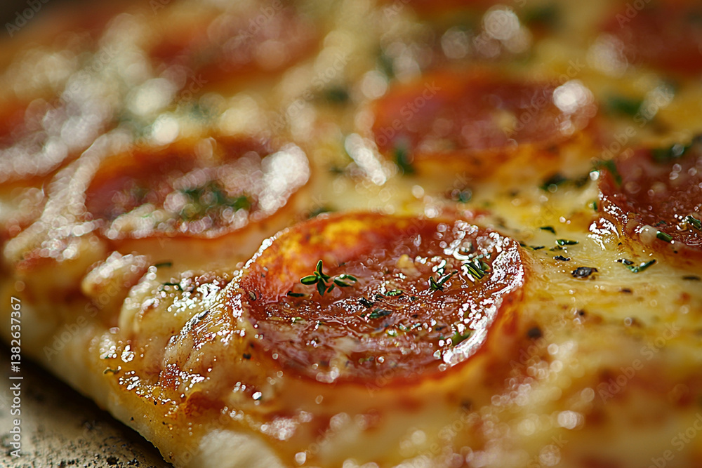 close up of pizza. Generative AI close up of pizza. Generative AI