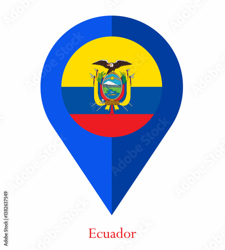 Free Download Flag Of Ecuador, Ecuador flag, National flag of Ecuador. map pin flag of Ecuador. - GFXLoad