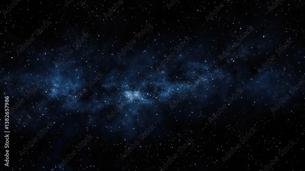 Fototapeta premium A night view of Mount Fuji with the Milky Way stretching across the dark sky