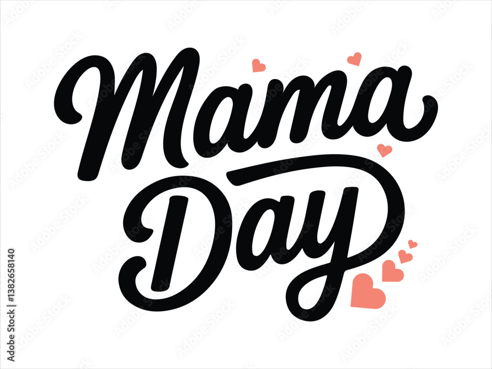 Naklejka premium Happy mother's day typography t shirt design. 