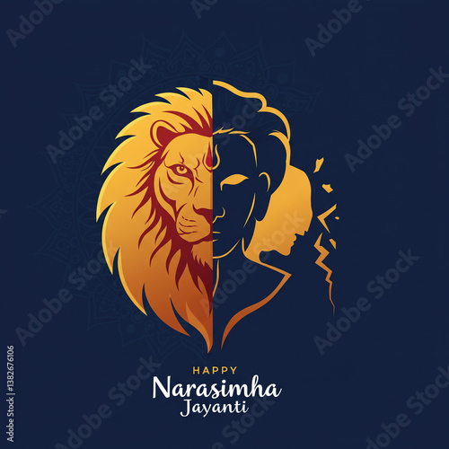 Majestic Lion Head with Cha...