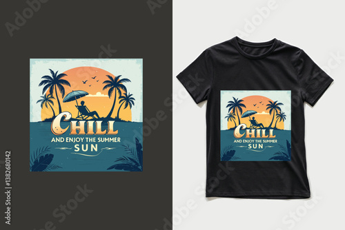 Summer Trendy T-shirt vector 