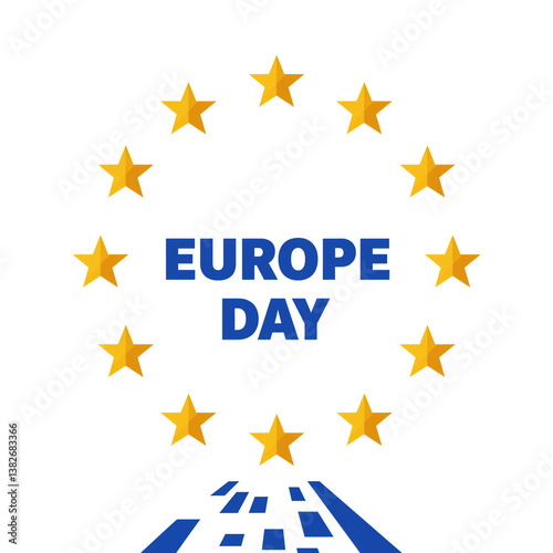Europe Day Concept with EU ...