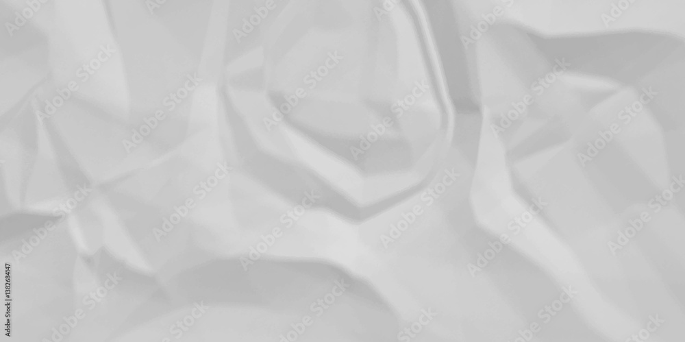 Fototapeta premium White crumpled paper cardboard background texture pattern overlay. wrinkled high resolution arts craft and Seamless white crumpled paper. 