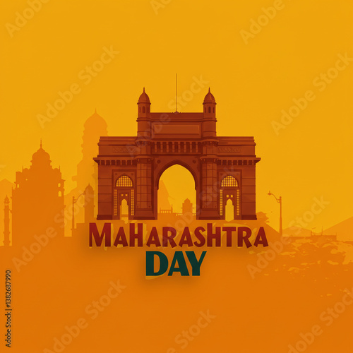 Maharashtra Day Poster with...