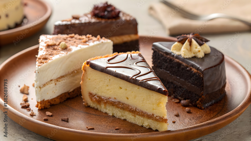 Decadent Chocolate and Cheesecake Slices Decadent Chocolate and Cheesecake Slices