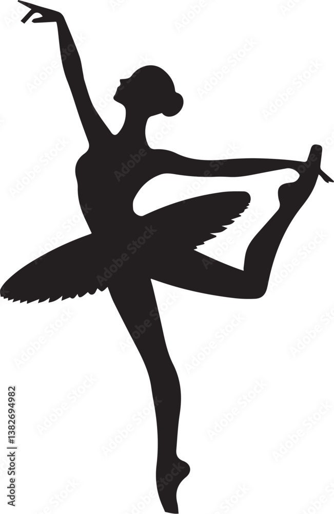 Fototapeta premium silhouette vector illustrations of Ballet Dance