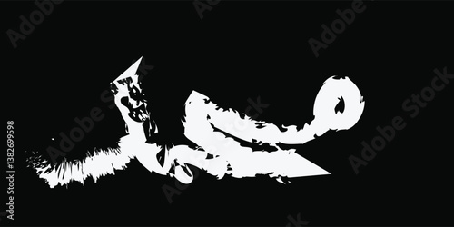 Islamic Arabic Calligraphy design for wall decoration. Muhammad " Means glory to god, praise be to god , god is the greatest