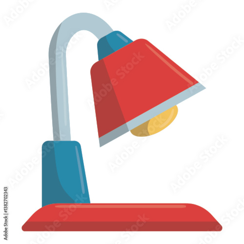 study lamp vector cartoon illustration