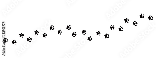 猫の足跡のアイコンイラスト