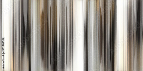 Ribbed plexi glass with grainy texture as a seamless bg. White, brown and gray abstract gradient mesh pattern corrugated glossy material. Polycarbonate panel blurred vector illustration