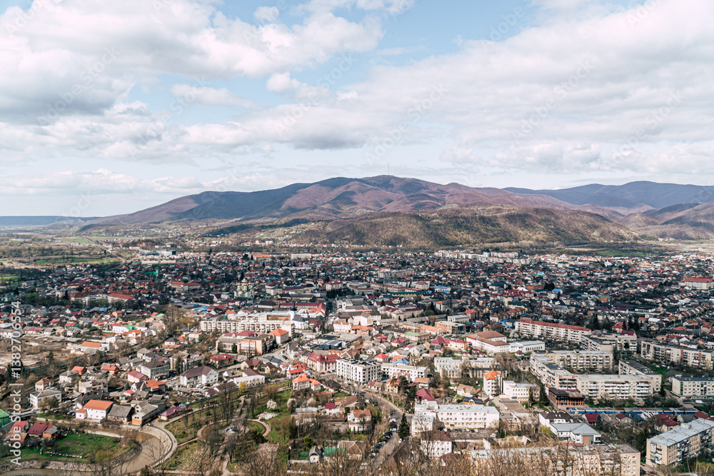 View of the city of Chust - Khust, Ukraine View of the city of Chust - Khust, Ukraine