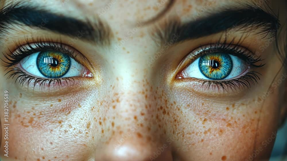 Captivating Gaze: A Close-Up Portrait of a Young Woman's Eyes Captivating Gaze: A Close-Up Portrait of a Young Woman's Eyes