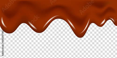 Dripping melted dark chocolate texture,  liquid cocoa cream.