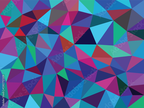 Colorful Geometric Polygon Background