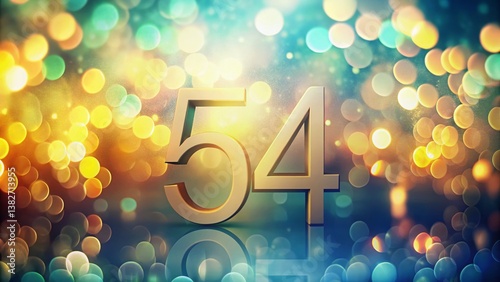 Infographic Design Element: Bokeh Background for Data Visualization