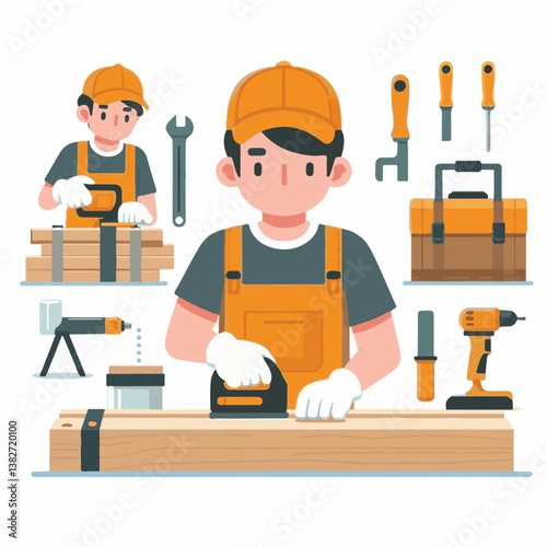 carpenter, wood, carpentry, equipment, construction, workshop, man, person, worker, craft, craftsman, work, professional, timber, tool, plank, home, business, skill, industry, woodwork, job, male, woo
