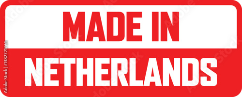 made in netherlands rubber stamp vector