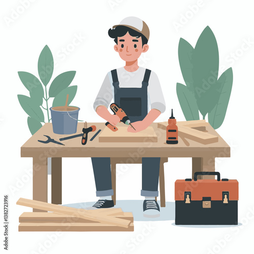carpenter, wood, carpentry, equipment, construction, workshop, man, person, worker, craft, craftsman, work, professional, timber, tool, plank, home, business, skill, industry, woodwork, job, male, woo