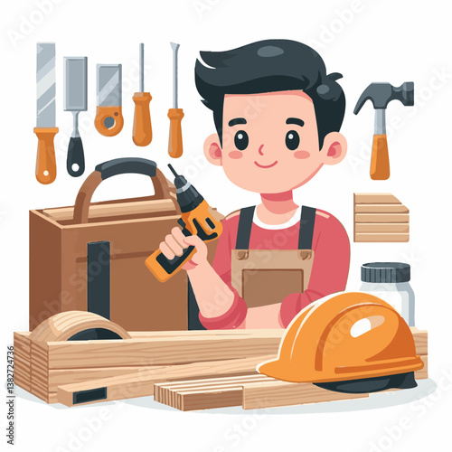 carpenter, wood, carpentry, equipment, construction, workshop, man, person, worker, craft, craftsman, work, professional, timber, tool, plank, home, business, skill, industry, woodwork, job, male, woo