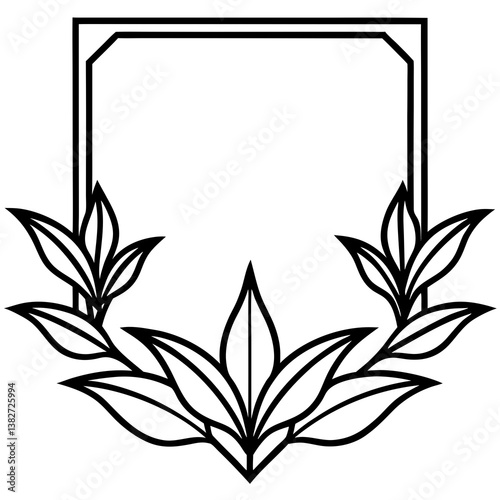Elegant Luxury Botanical Corner vector design, perfect for high-quality digital products and microstock graphics.








