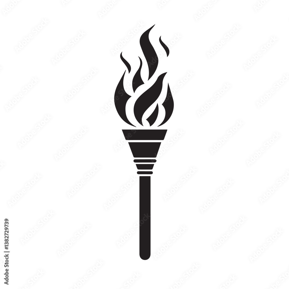 picture of a torch with fire, black and white, white background, vector, graphics
picture of a torch with fire, black and white, white background, vector, graphics