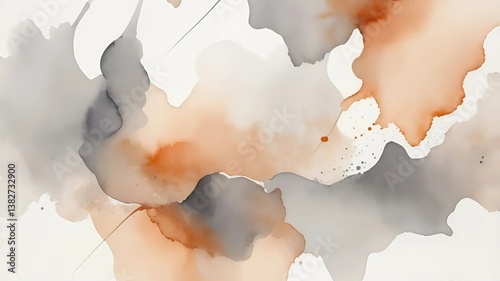 abstract watercolor background, edges dissolve softly where colors meet, suggesting the fading nature of recollection