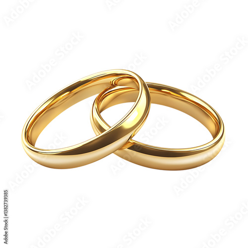 Wallpaper Mural golden wedding rings on Transparent Background Torontodigital.ca