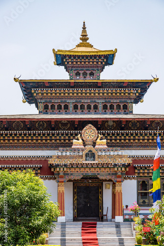 Royal bhutan monastery bhutanese temple near mahabodhi temple in bodh gaya, bihar state of India