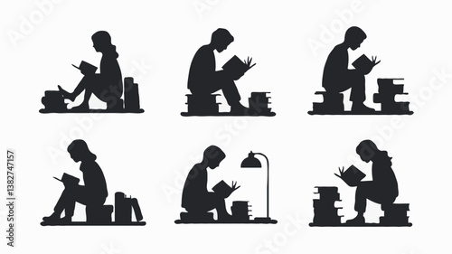 Silhouettes: Relaxation Through Reading - Discover the World of Books, Literature, and Knowledge