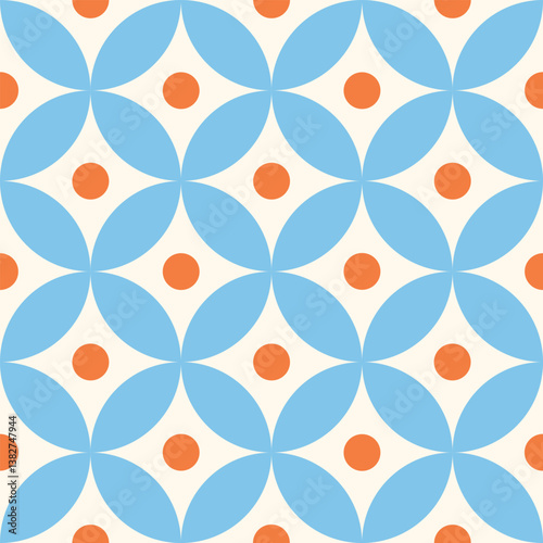 Geometric Vector Seamless Pattern Digital Paper, Abstract Colorful Background for Graphic Design, Scrapbooking, Textile, and Printing Projects