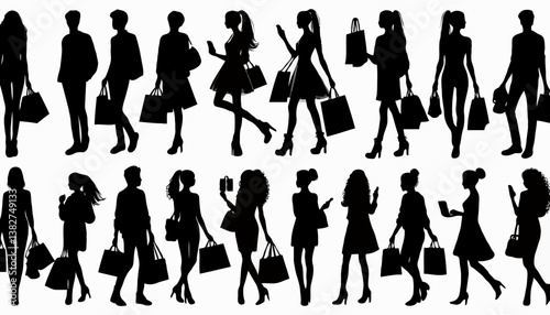  Shopping Silhouettes: Urban Fashion and Modern Consumerism in Black and White