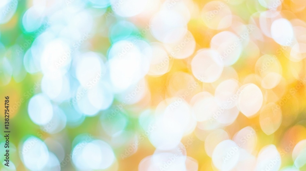 Obraz premium Colorful bokeh background with soft blurred light circles in blue and orange