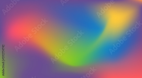 Colorful abstract gradient background. A dynamic abstract backdrop featuring a blend of vibrant colors. Background of creative projects, digital art, or as a backdrop for presentations.