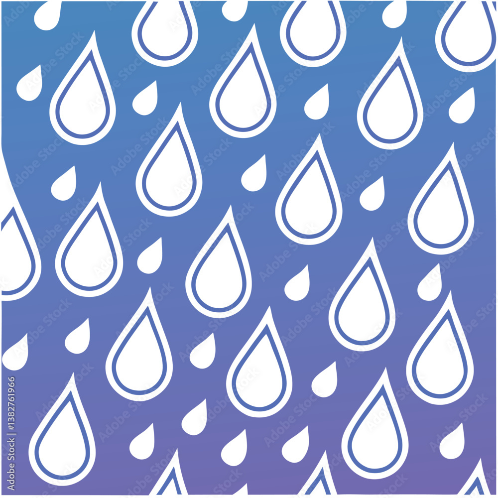 seamless pattern with water drops