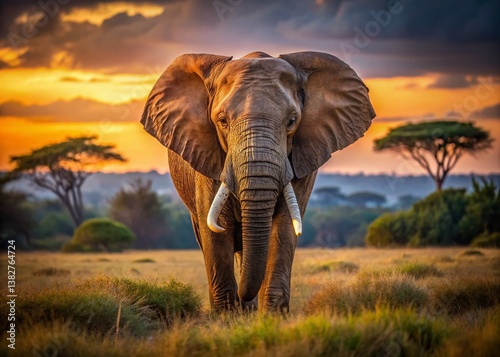Majestic African Elephant in Ol Pejeta Conservancy, Kenya - High-Resolution Wildlife Photography