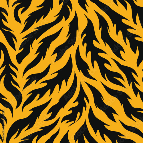 seamless pattern with tiger skin