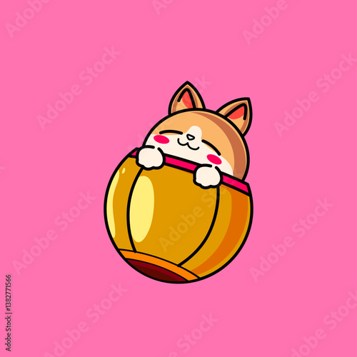 cat playing with a ball