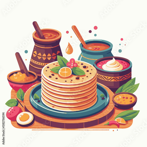 food, chutney, breakfast, indian, healthy, sambar, restaurant, dosa, meal, traditional, sambhar, masala, cuisine, vegetarian, asian, india, curry, plate, kerala, served, delicious, masala dosa, fresh,