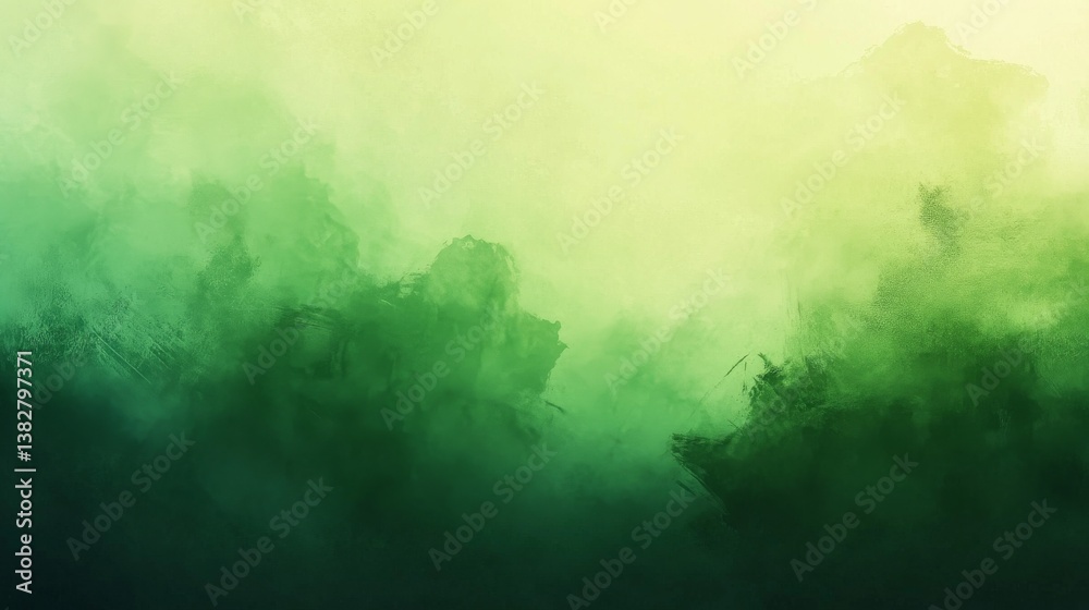 Obraz premium Soft green gradient background with smooth color transitions, modern abstract backdrop for presentations, web design, or digital art projects 